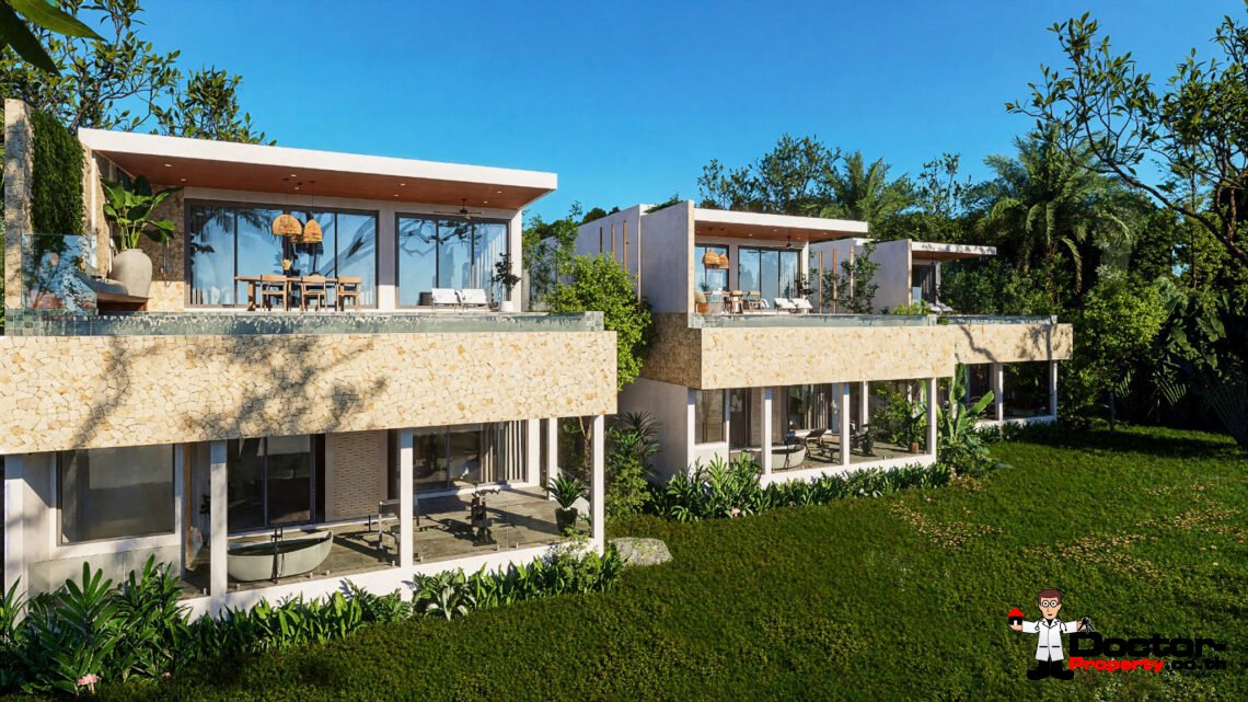 New 4 Bedroom Pool Villa with Sea View in Lamai, Koh Samui – For Sale